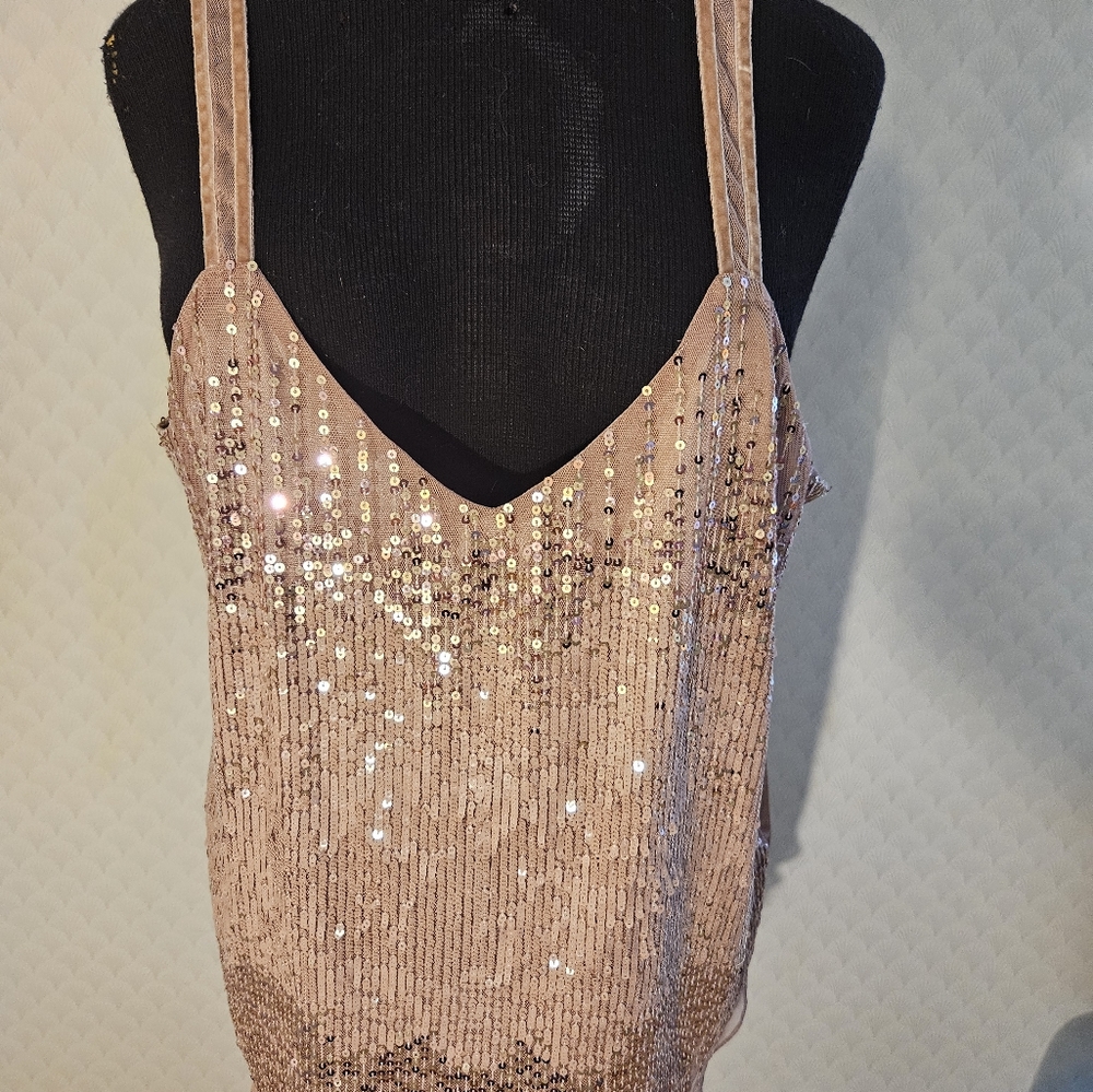 White house black market camisole sequin lovely
